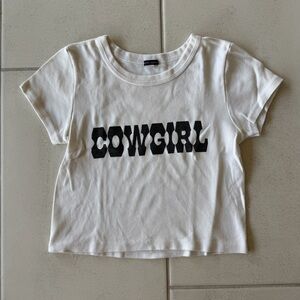 Brandy Melville Cowgirl Baby Tee